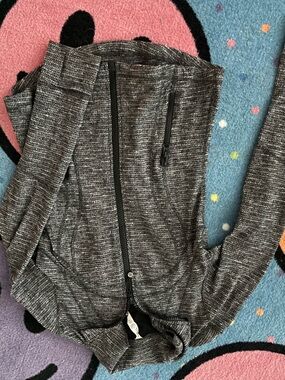 lululemon athletica Black Heathered Full-Zip Hoodie